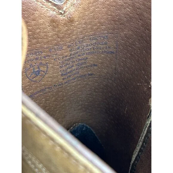 Ariat Men's Size 9.5B Sierra 14527 Western Brown Leather Work Cowboy Boots - Picture 7 of 16